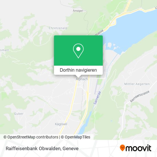 Raiffeisenbank Obwalden Karte