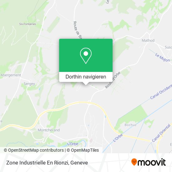 Zone Industrielle En Rionzi Karte