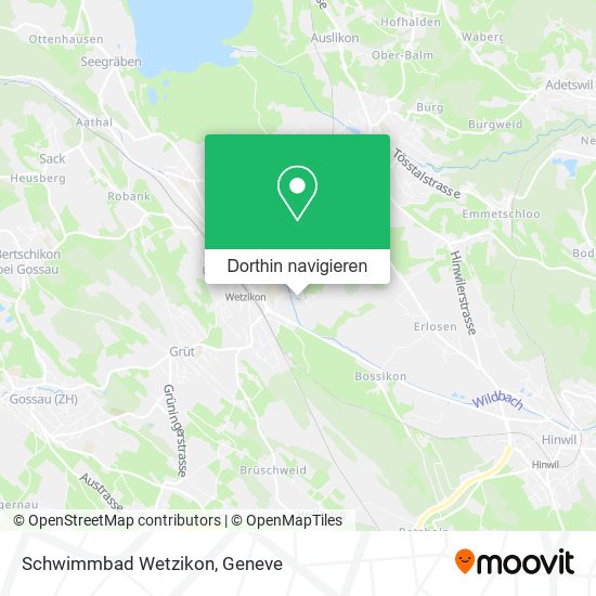 Schwimmbad Wetzikon Karte