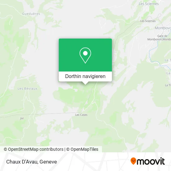Chaux D'Avau Karte