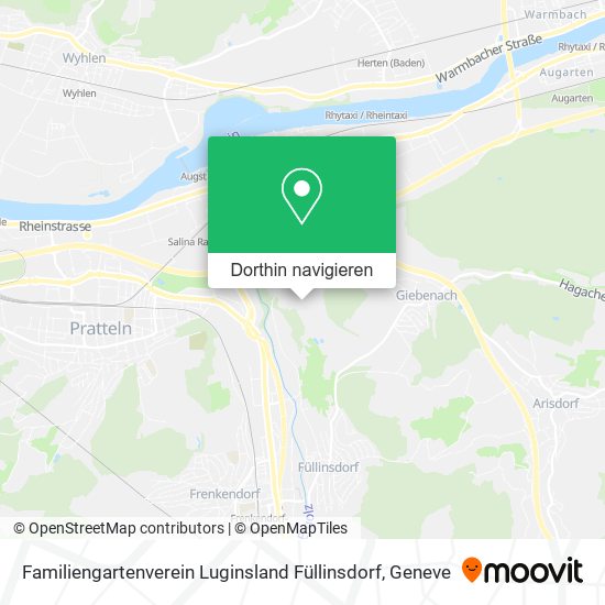 Familiengartenverein Luginsland Füllinsdorf Karte