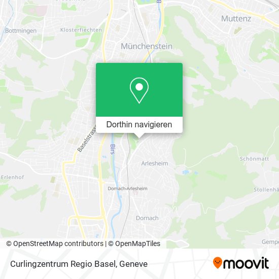 Curlingzentrum Regio Basel Karte