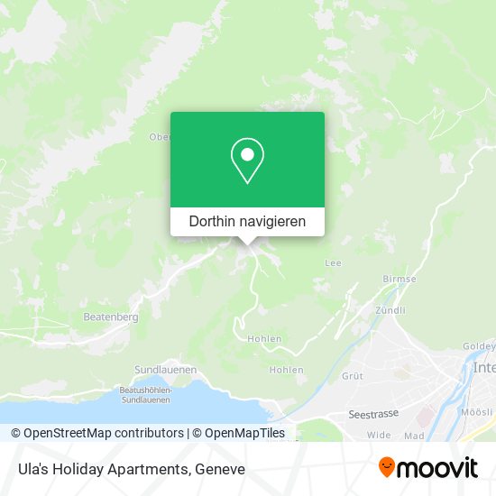 Ula's Holiday Apartments Karte