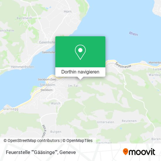 Feuerstelle ""Gääsinge"" Karte
