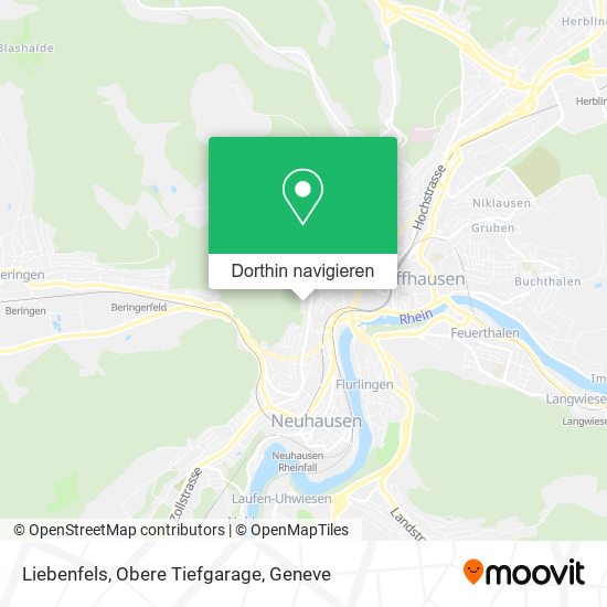 Liebenfels, Obere Tiefgarage Karte