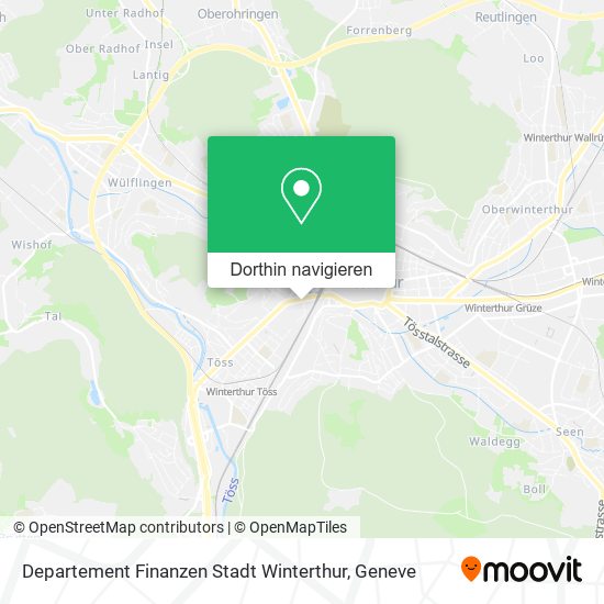 Departement Finanzen Stadt Winterthur Karte
