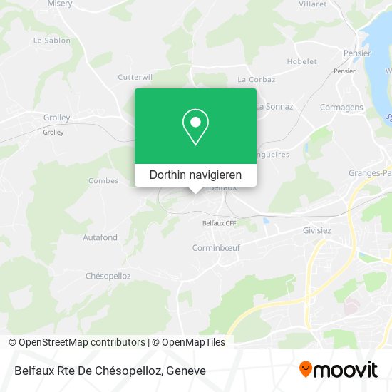 Belfaux Rte De Chésopelloz Karte