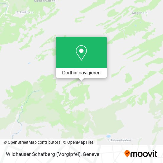 Wildhauser Schafberg (Vorgipfel) Karte