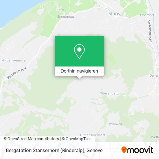 Bergstation Stanserhorn (Rinderalp) Karte