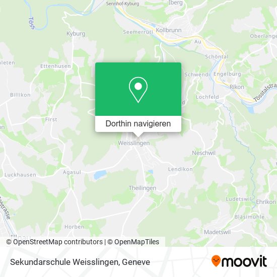 Sekundarschule Weisslingen Karte