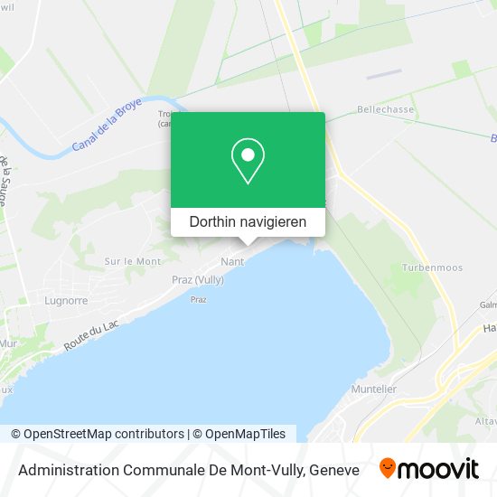 Administration Communale De Mont-Vully Karte