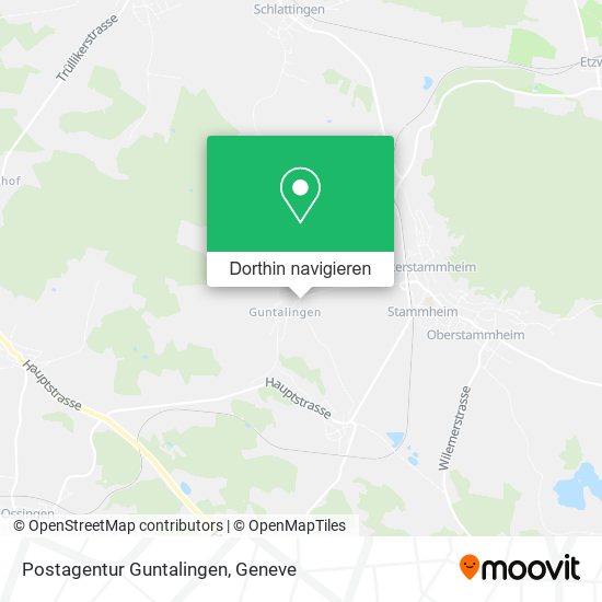 Postagentur Guntalingen Karte