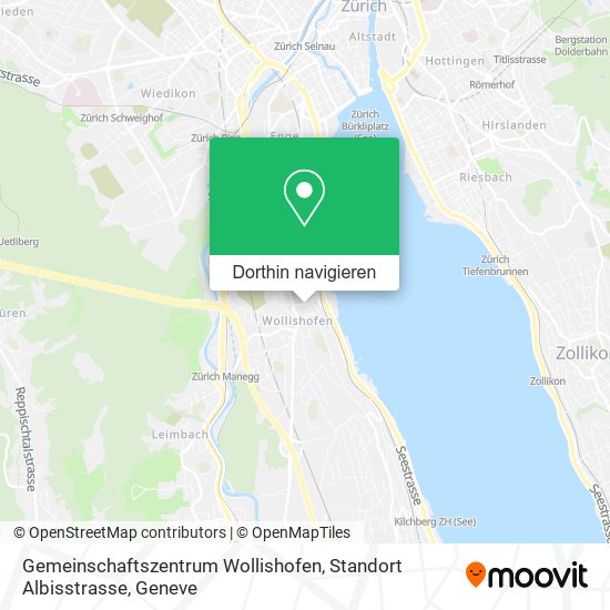 Gemeinschaftszentrum Wollishofen, Standort Albisstrasse Karte