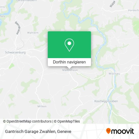Gantrisch Garage Zwahlen Karte