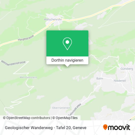 Geologischer Wanderweg - Tafel 20 Karte