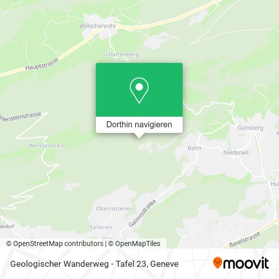 Geologischer Wanderweg - Tafel 23 Karte