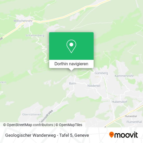 Geologischer Wanderweg - Tafel 5 Karte