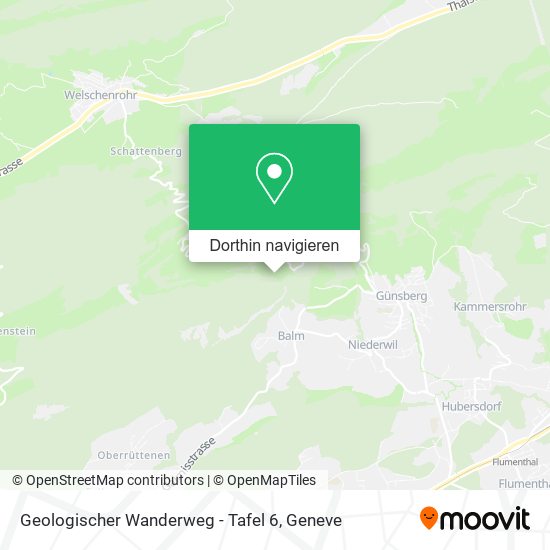 Geologischer Wanderweg - Tafel 6 Karte