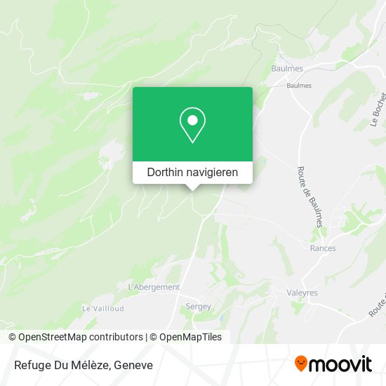 Refuge Du Mélèze Karte