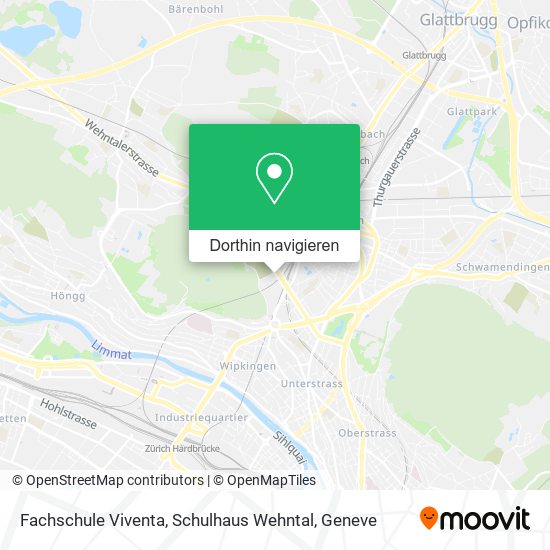 Fachschule Viventa, Schulhaus Wehntal Karte