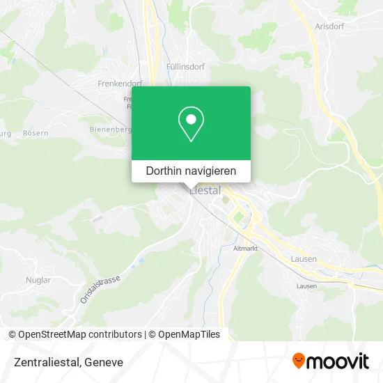 Zentraliestal Karte