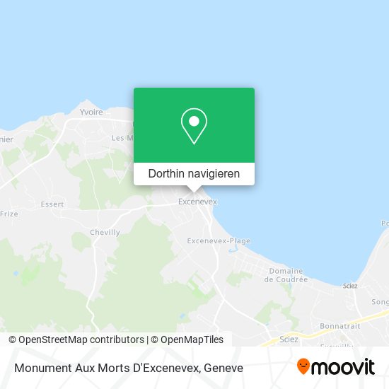Monument Aux Morts D'Excenevex Karte