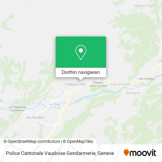 Police Cantonale Vaudoise Gendarmerie Karte