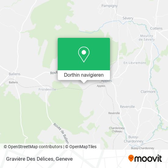 Gravière Des Délices Karte