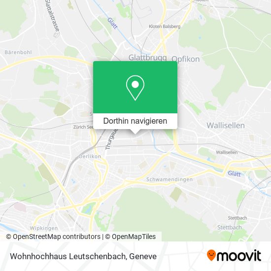 Wohnhochhaus Leutschenbach Karte