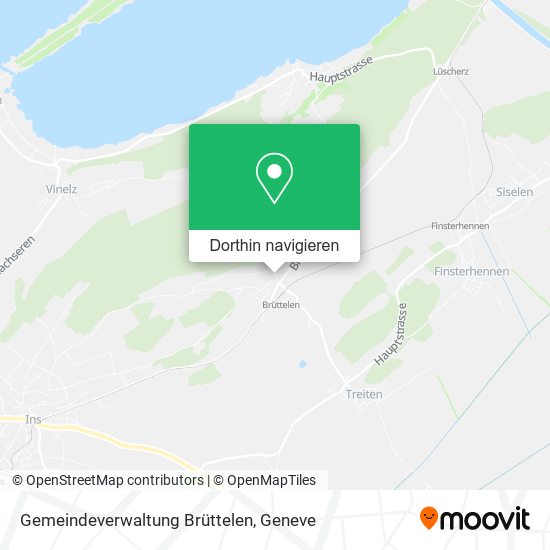 Gemeindeverwaltung Brüttelen Karte