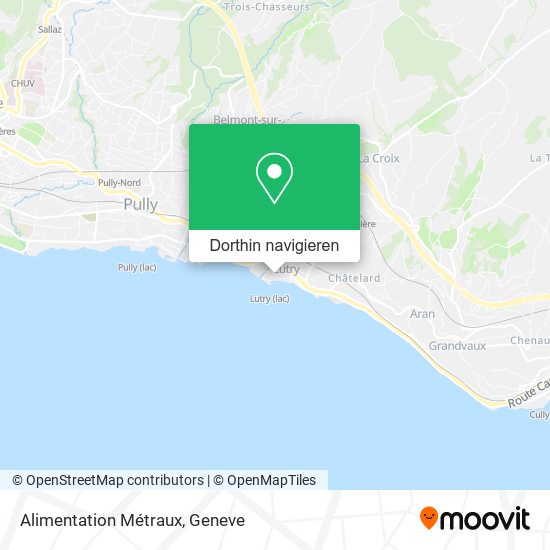 Alimentation Métraux Karte