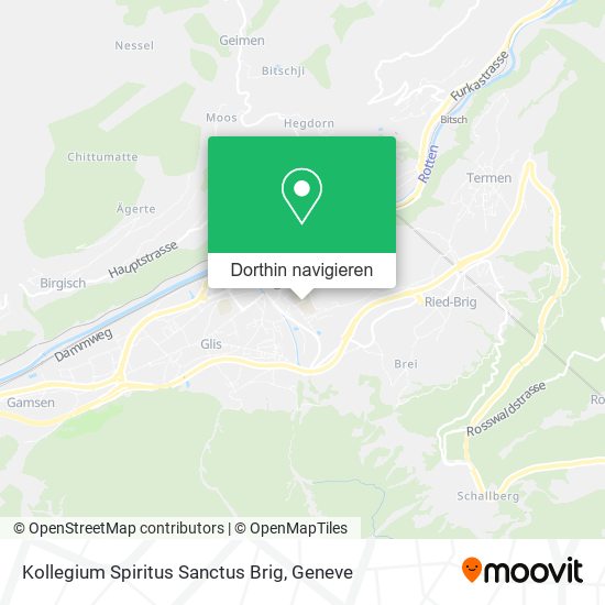 Kollegium Spiritus Sanctus Brig Karte