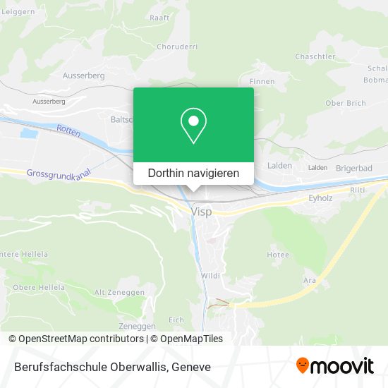 Berufsfachschule Oberwallis Karte