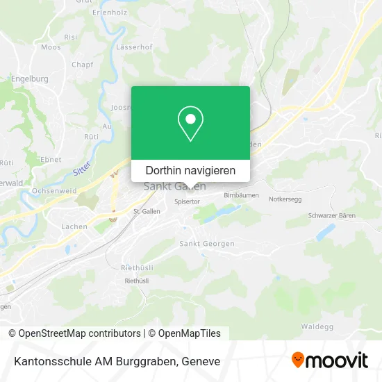 Kantonsschule AM Burggraben Karte
