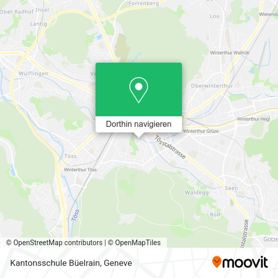 Kantonsschule Büelrain Karte