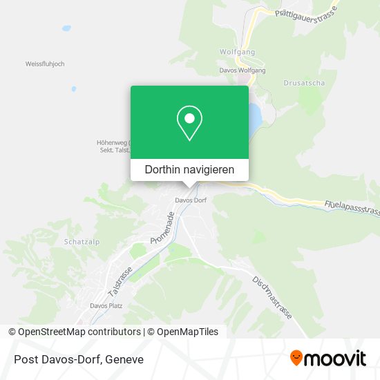 Post Davos-Dorf Karte