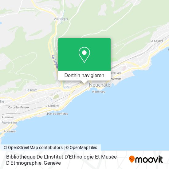 Bibliothèque De L'Institut D'Ethnologie Et Musée D'Ethnographie Karte