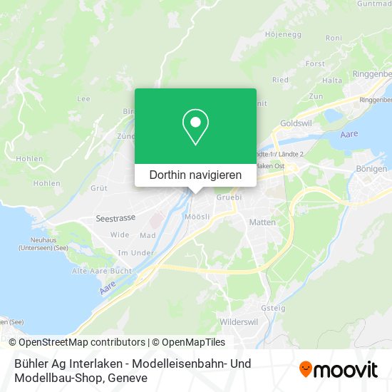 Bühler Ag Interlaken - Modelleisenbahn- Und Modellbau-Shop Karte