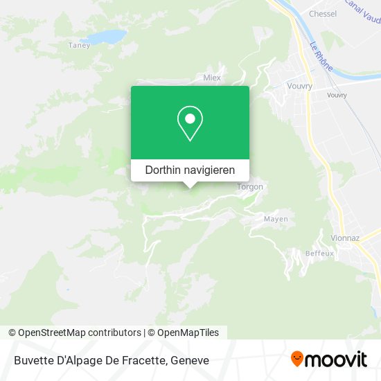 Buvette D'Alpage De Fracette Karte