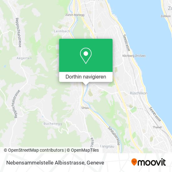 Nebensammelstelle Albisstrasse Karte