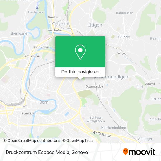 Druckzentrum Espace Media Karte