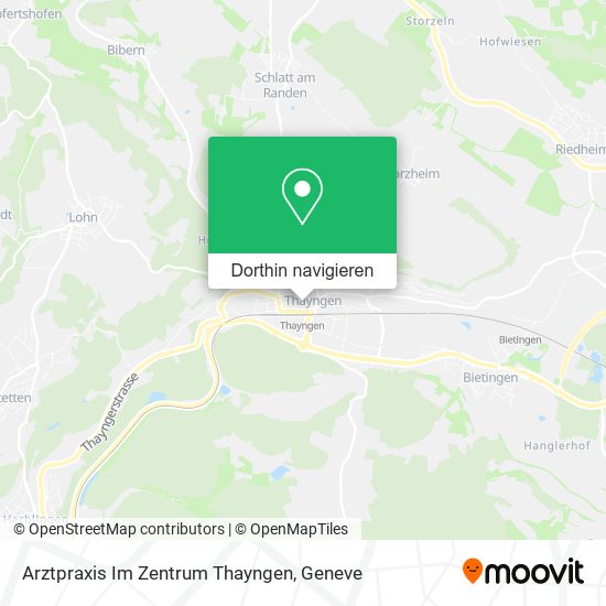 Arztpraxis Im Zentrum Thayngen Karte