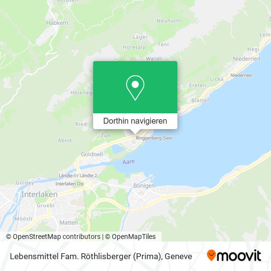Lebensmittel Fam. Röthlisberger (Prima) Karte
