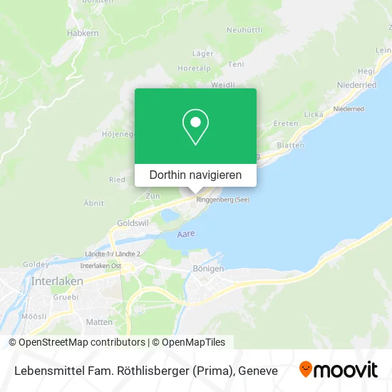 Lebensmittel Fam. Röthlisberger (Prima) Karte