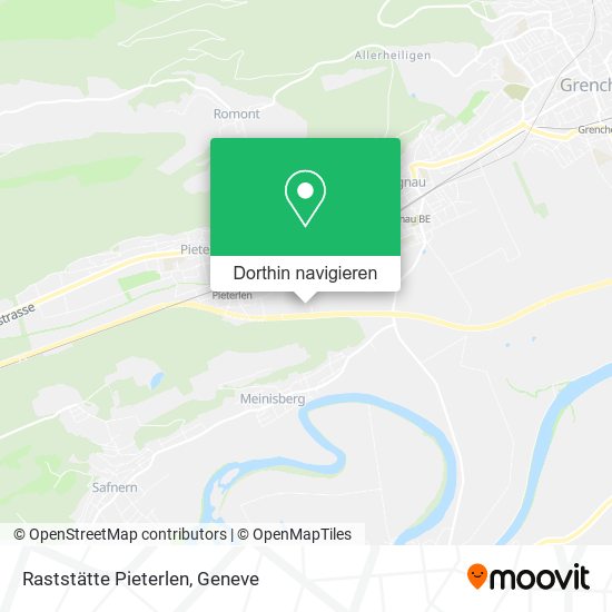 Raststätte Pieterlen Karte