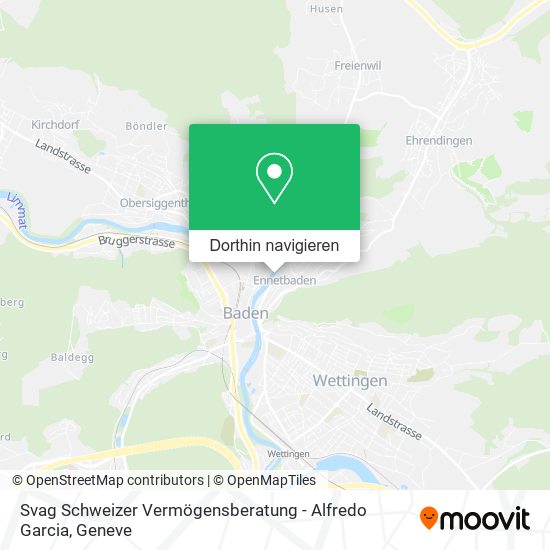 Svag Schweizer Vermögensberatung - Alfredo Garcia Karte