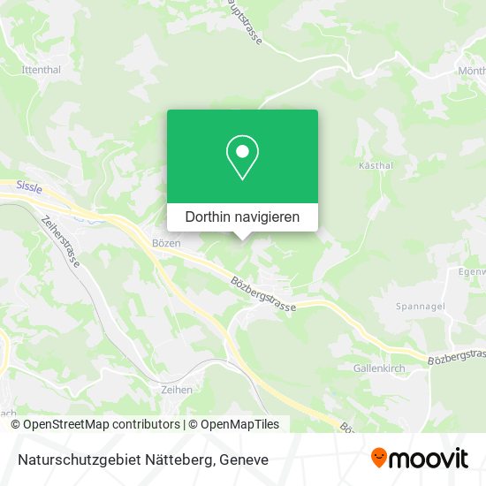 Naturschutzgebiet Nätteberg Karte