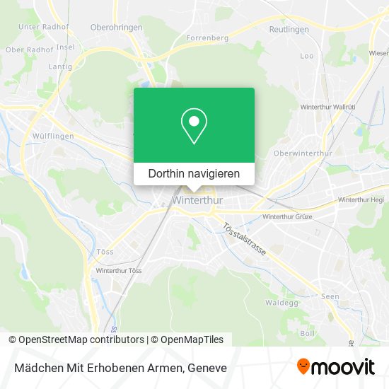 Mädchen Mit Erhobenen Armen Karte