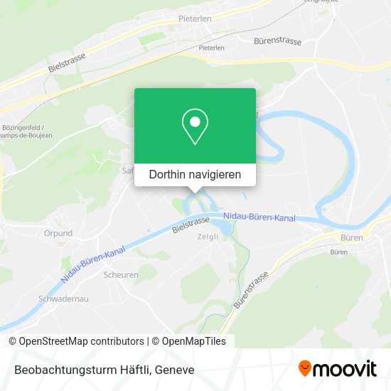 Beobachtungsturm Häftli Karte