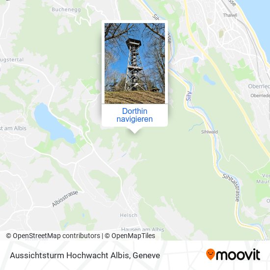 Aussichtsturm Hochwacht Albis Karte